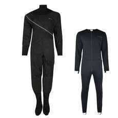 Typhoon Ladies Ezeedon Drysuit & Undersuit - Black/Grey